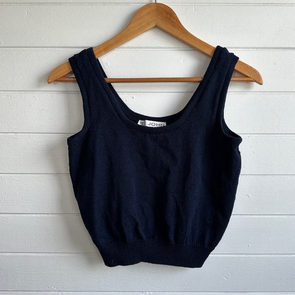 St. John Tops - St John Basics Navy Blue Wool Tank S
